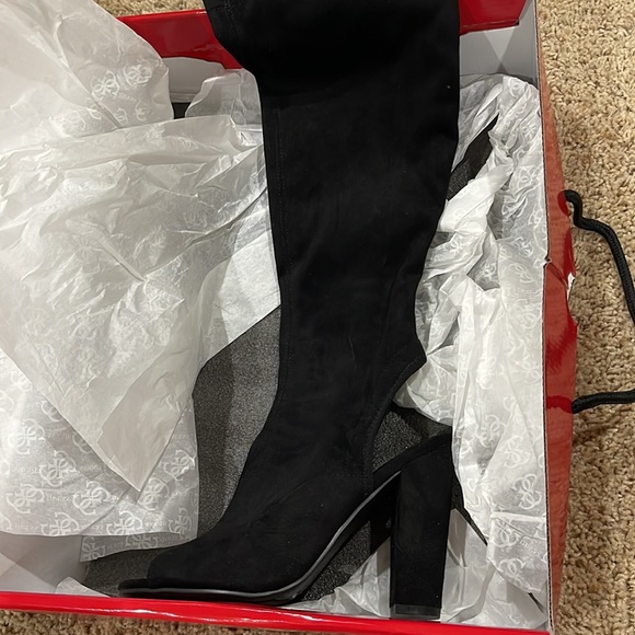 New Guess Black Galle Over the Knee Boots Taylor Swift Reputation Era - Picture 5 of 8